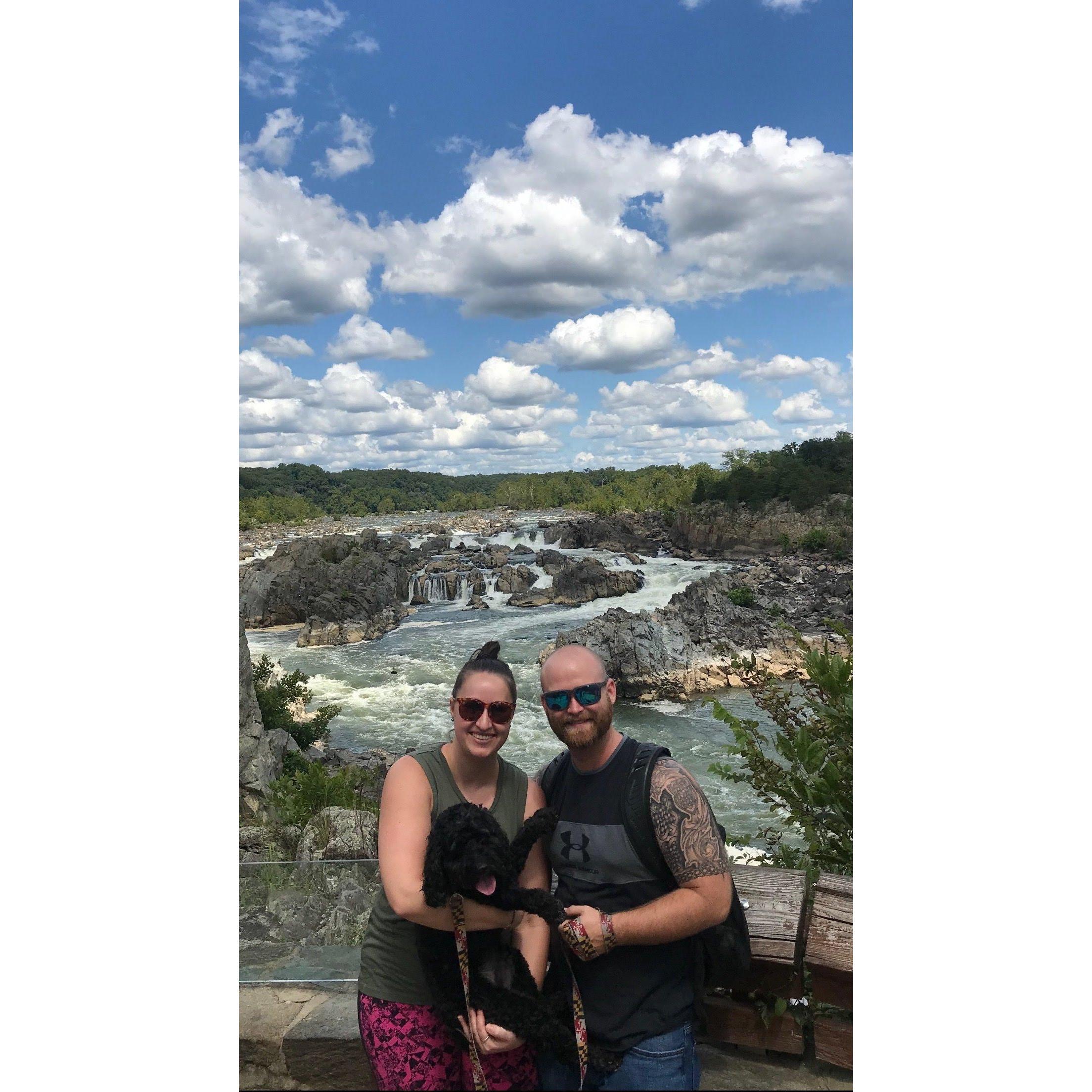 1st hike with the puppy