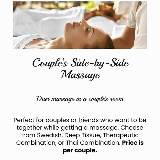 Couple’s Massage