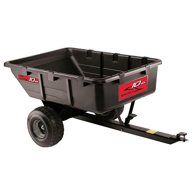 Brinly PCT-101BHC-A 10 cu.ft. 650lb Tow-Behind Poly Utility Cart
