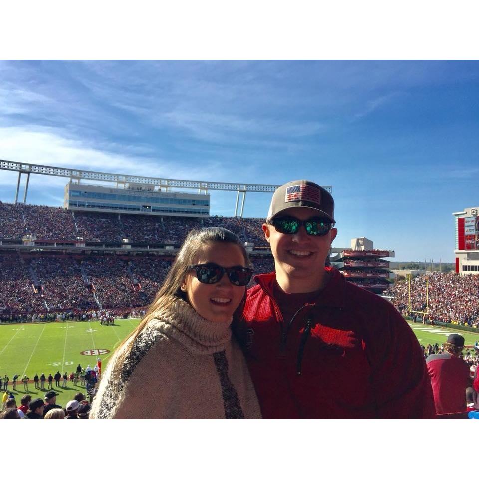Our first USC game together! #Gotigers