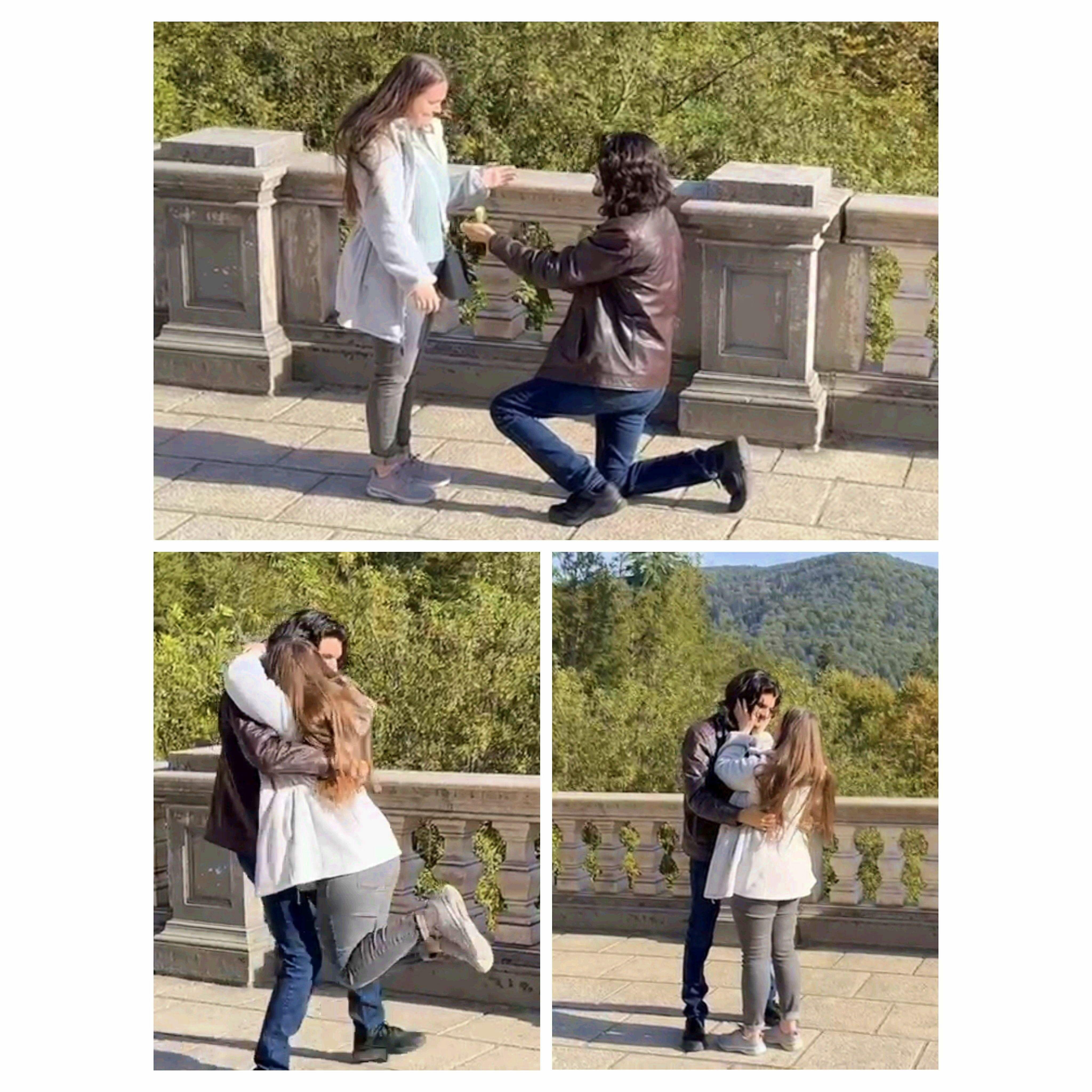 Looking back at the proposal, Malina and Nathaniel recounted time seemingly slowing down once he got down on one knee. Once she could compose herself, Malina said "of course!" and they embraced.