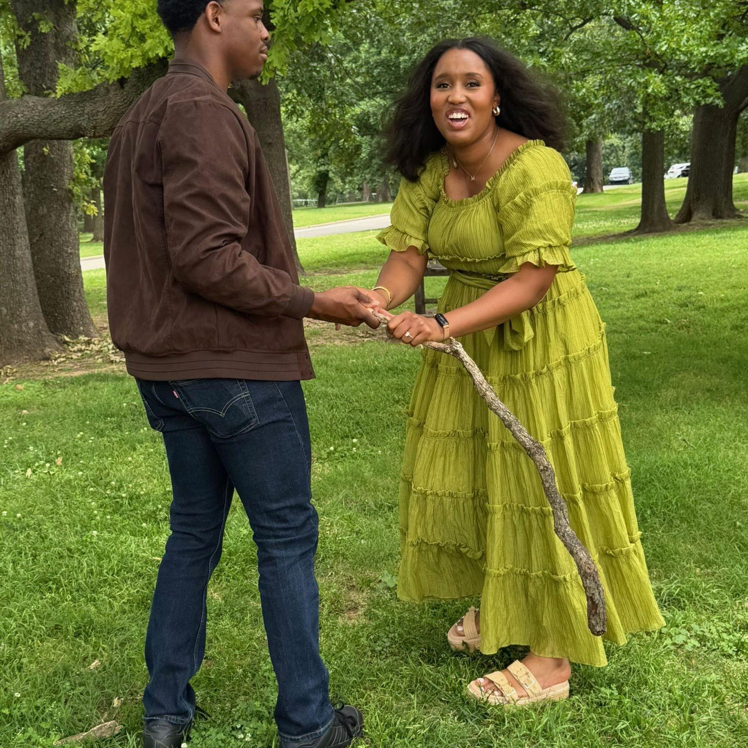 She would not let me keep the stick