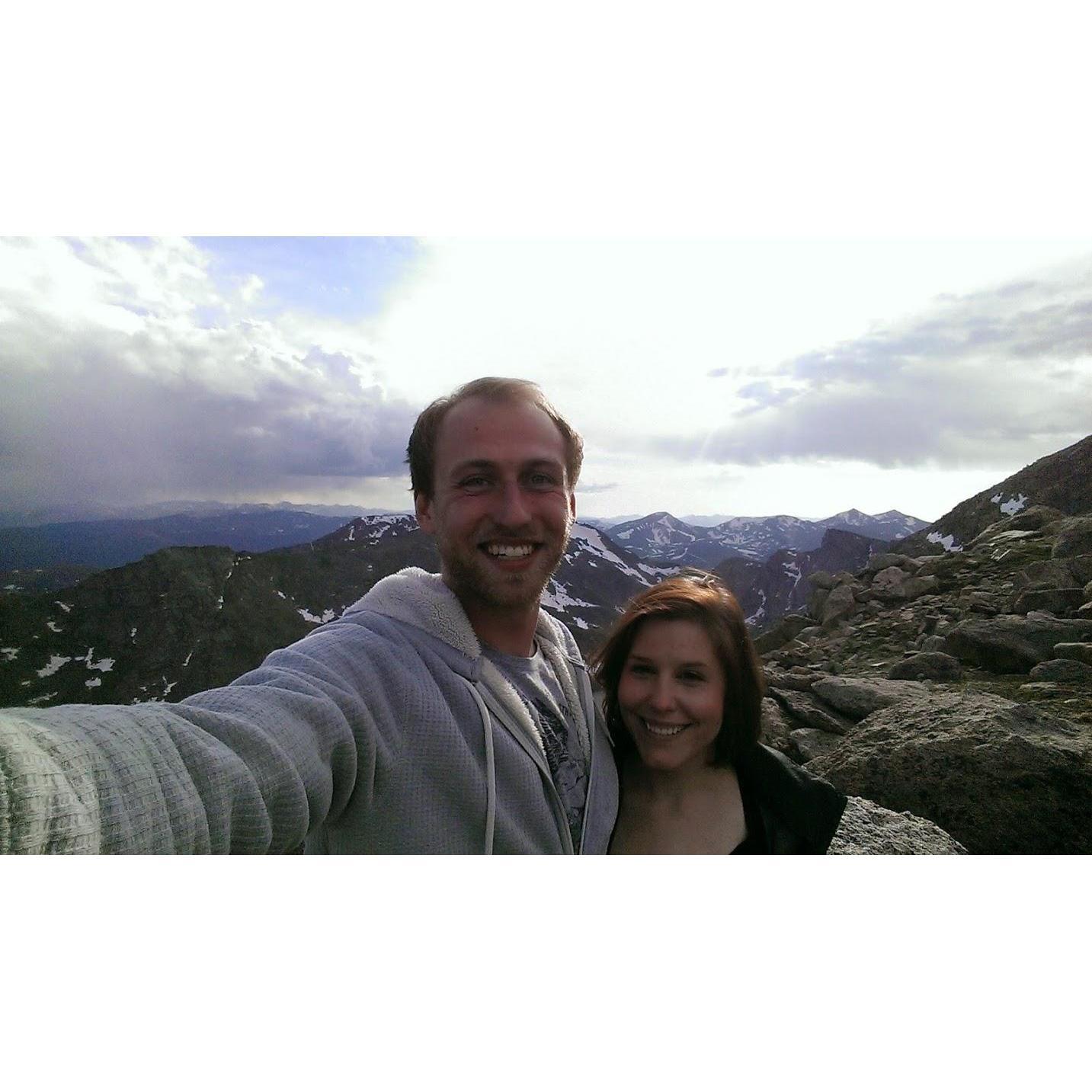 Top of Mount Evans.