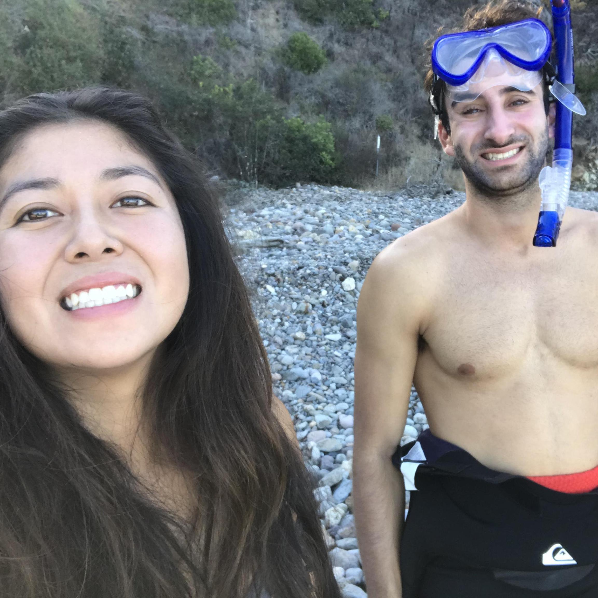 6 year anniversary snorkeling in the Channel Islands (November 2020)