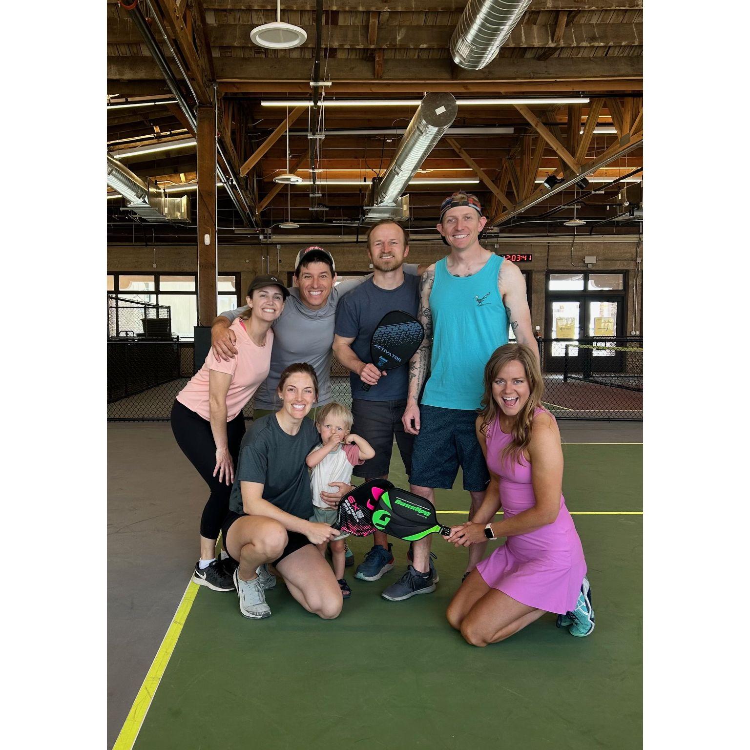 We met through this amazing group of friends!