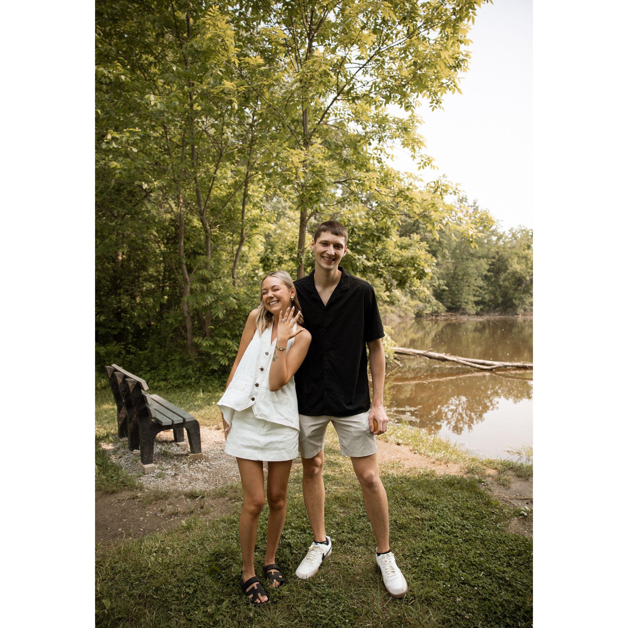 the day we got engaged 6/7/25