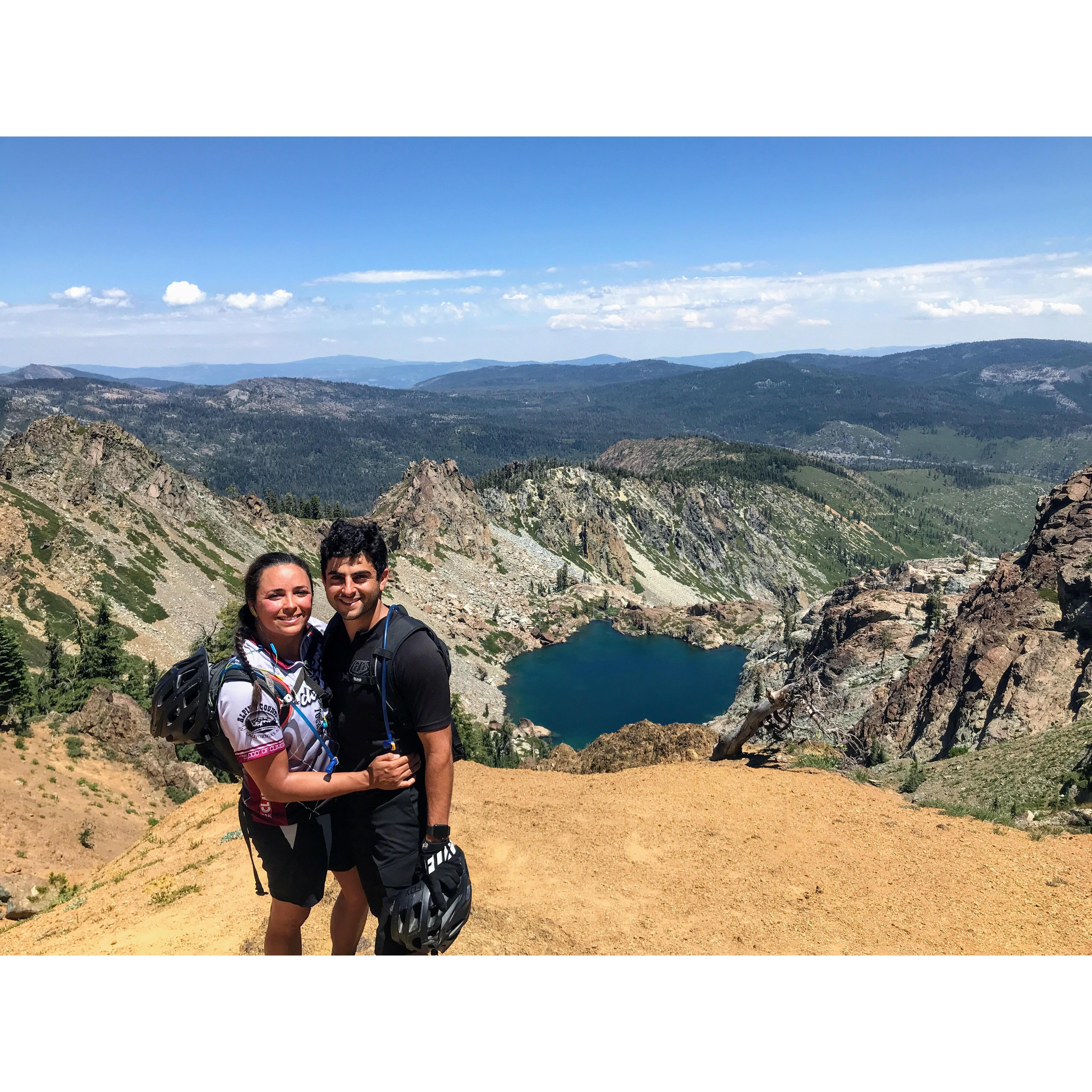 Mountain Biking and summited the Sierra Buttes Lookout Tower in Downieville, California