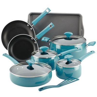 Rachael Ray™ Cityscapes Porcelain Enamel 12-Piece Cookware Set in Grey