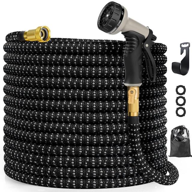 Garden Hose 100ft with Spray Nozzle