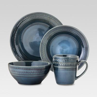 Kingsland 16pc Dinnerware Set Blue - Threshold™