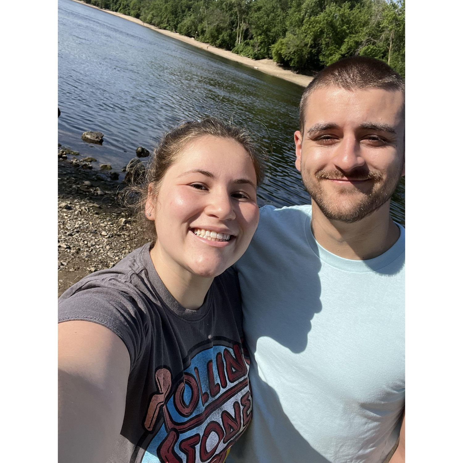 St. Paul, Minnesota, with the Mississippi River behind us! July 2023