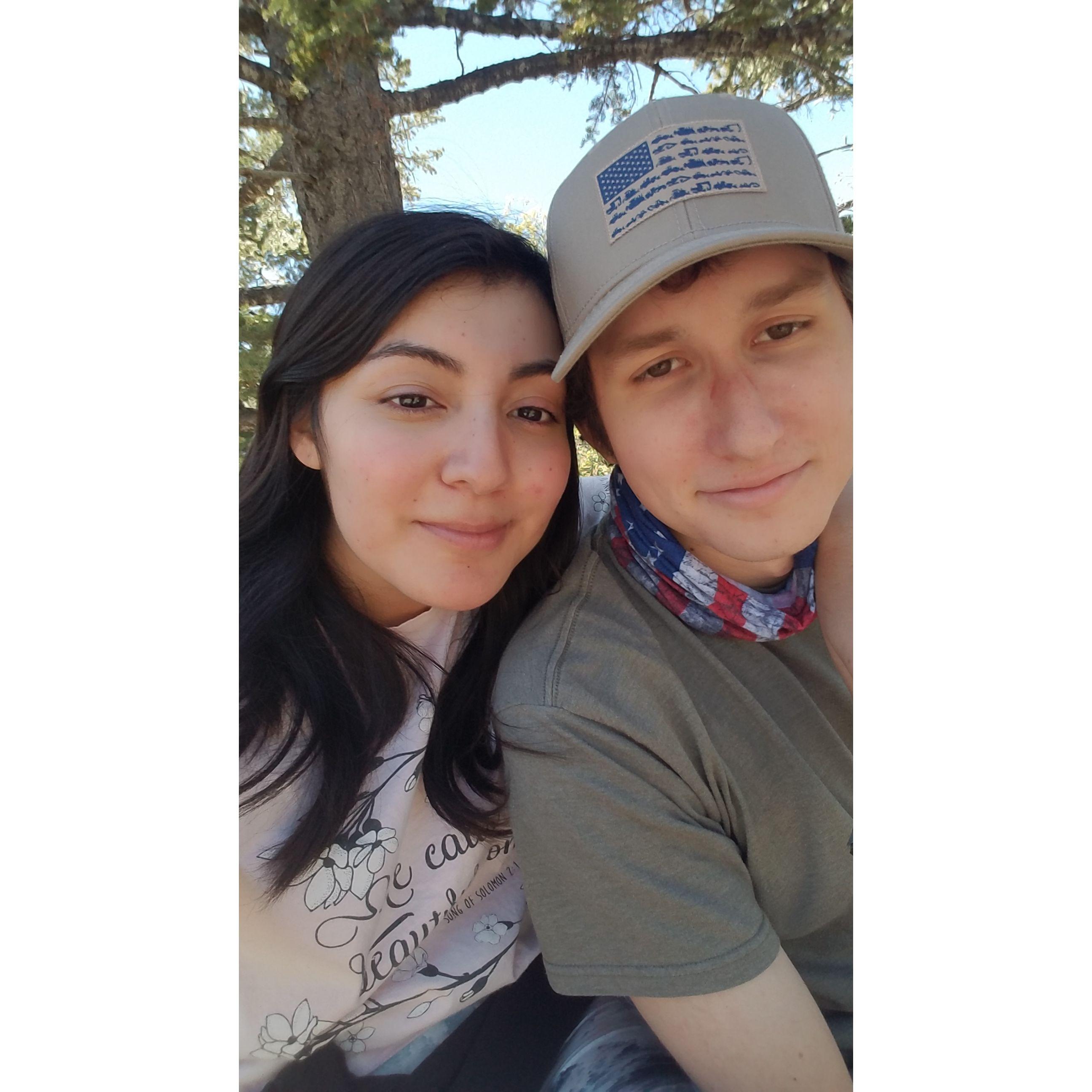 Our first offical date at castle rock hiking trail