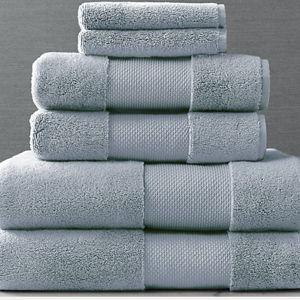 CHAMBRAY SIX-PIECE SET: Frontgate Resort Collection Bath Towels: Luxurious Turkish Cotton & Superior Absorbency