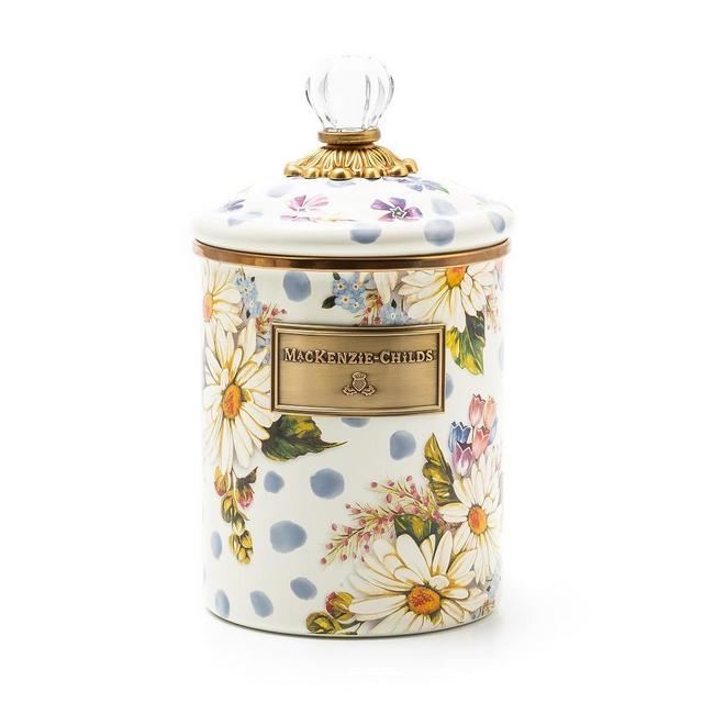 Mackenzie-Childs Wildflowers Enamel Canister, Medium