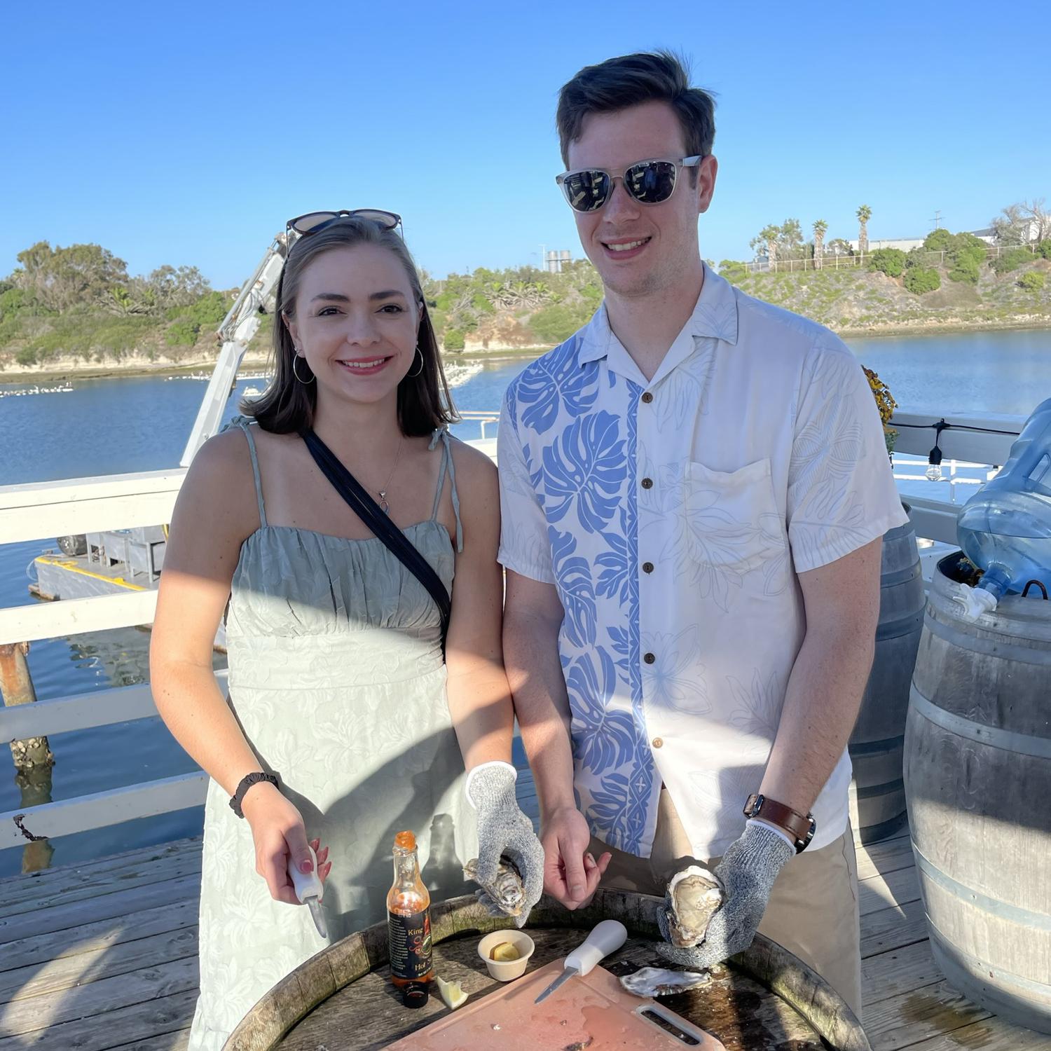 Oyster Shucking at Carlsbad Aquafarm in Carlsbad, CA