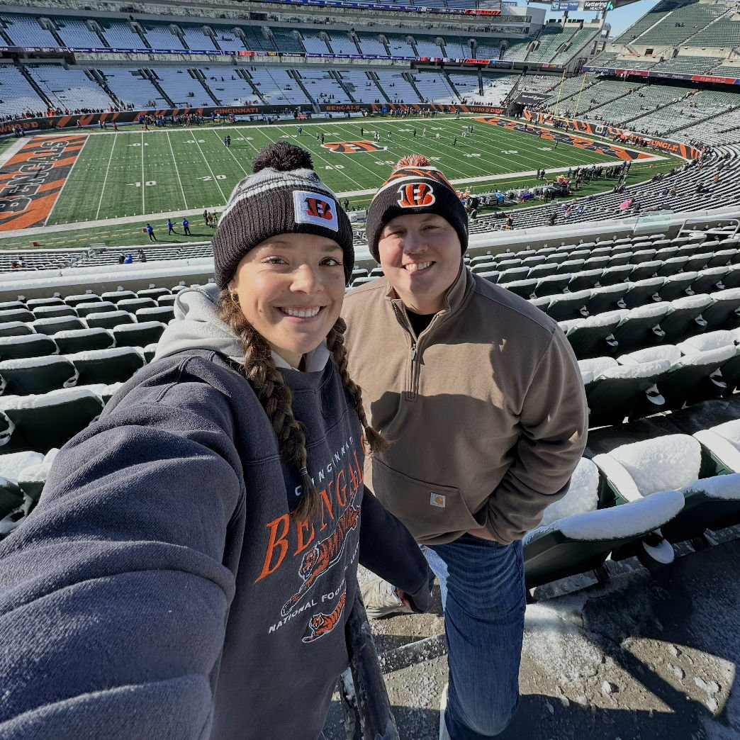 John's first Bengals game.