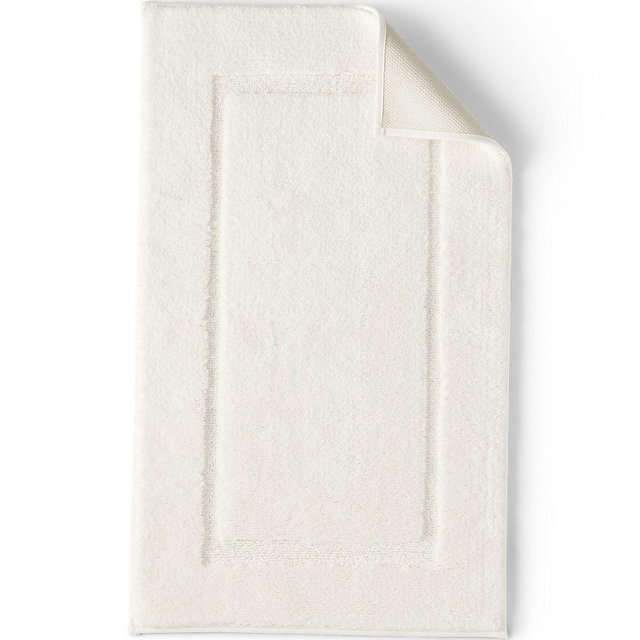 Cotton Non-skid Small Bath Rug 16x23 colorway: Ivory