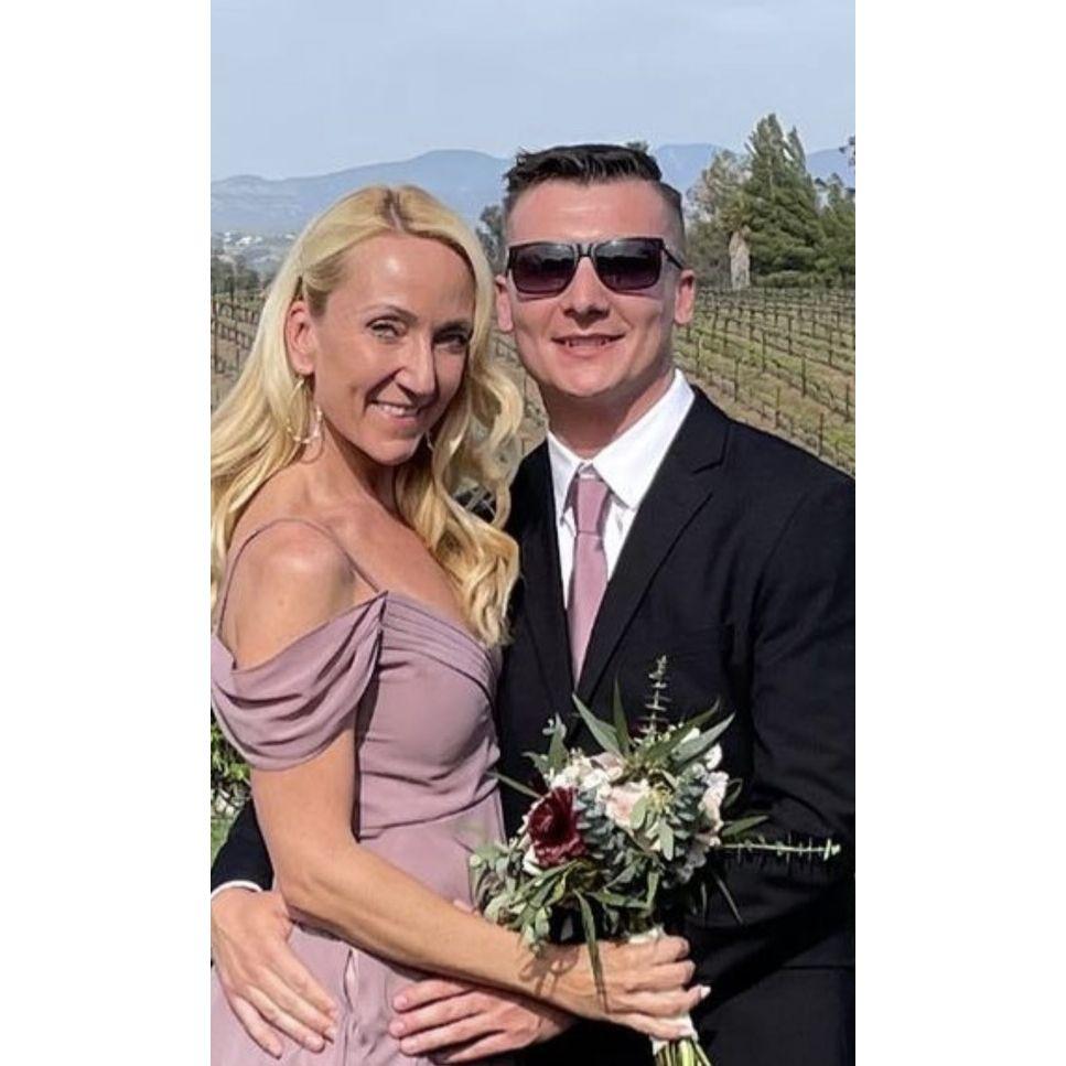 I wish I could make him wear a suit more often. My handsome guy!