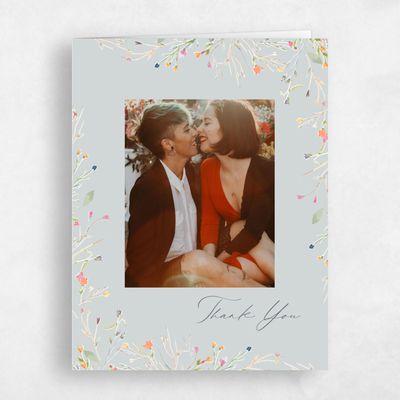 Grey Wedding Thank You - Caramella Photo
