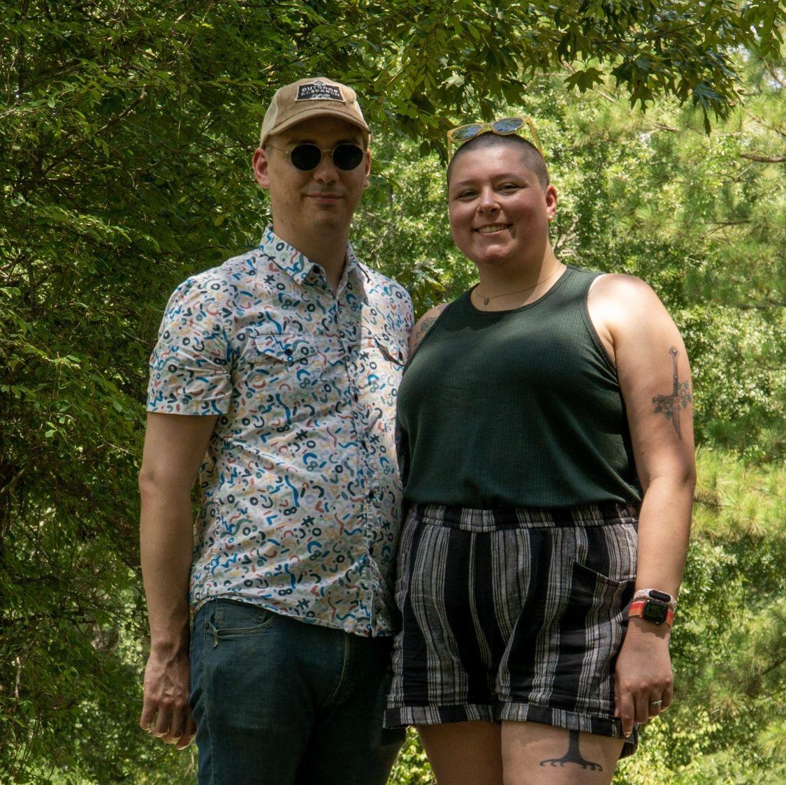 On a walk in the Houston Arboretum in 2021.