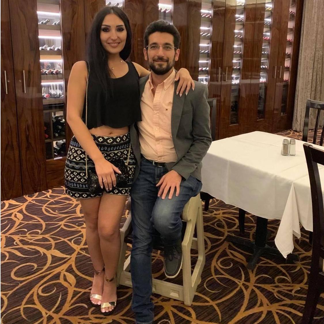 Bassam's older brother Akram with his soon to be wife Chantal