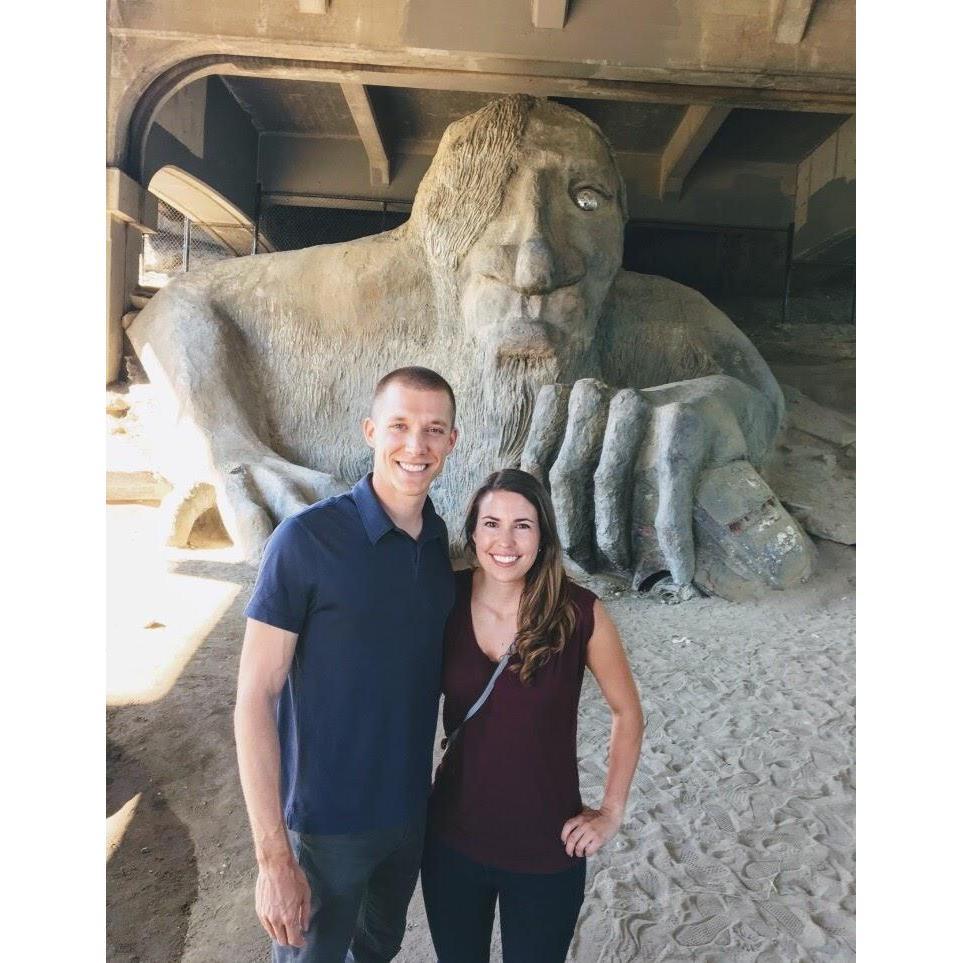 First Date...Alan took Laura on a tour of his Fremont neighborhood including a stop at the infamous troll