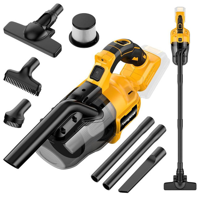 Cordless Vacuum Cleaner for Dewalt 20V MAX Battery, Handheld Vacuum Cleaner for Home Car Hardwood Floor Carpet, Portable Shop Vacuum with Washable HEPA Filter(No Battery)