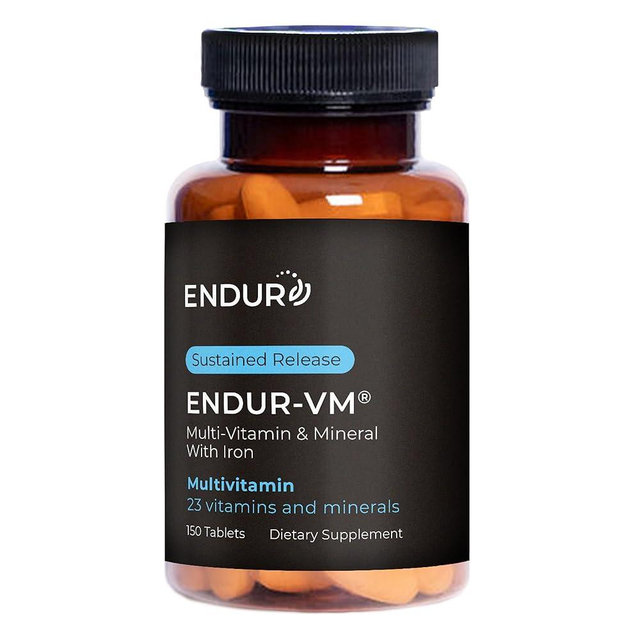 Endurance Products ENDUR -VM with Iron, Daily Multi-Vitamin for Women - Vitamins A, C, D, E, B12, Calcium & Zinc for Immune Health Support & More - 150 Tablets