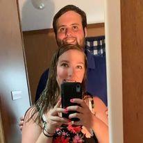 A cute selfie of us in the cabin on vacation with his family!