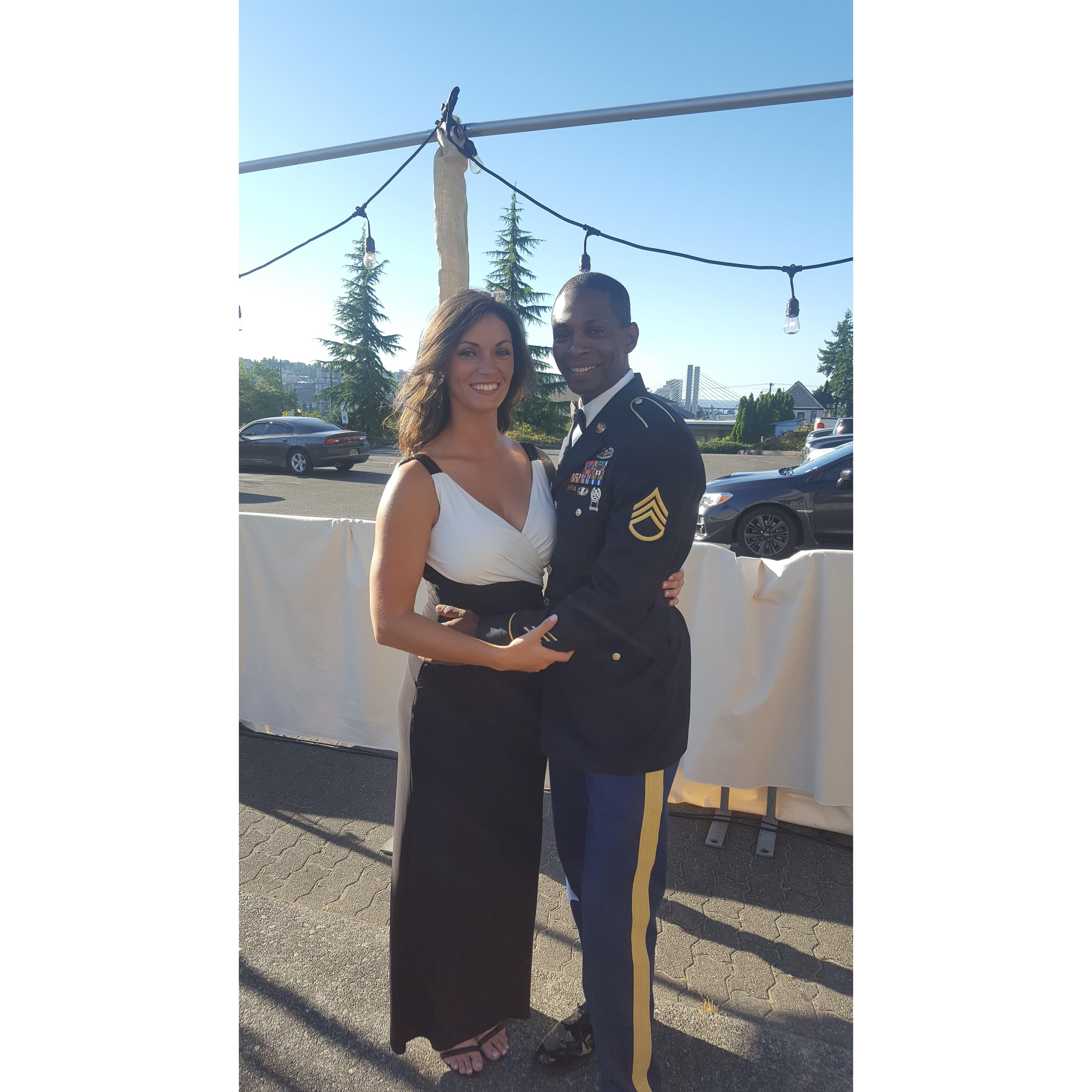 Our first military ball together, Tacoma 2017.