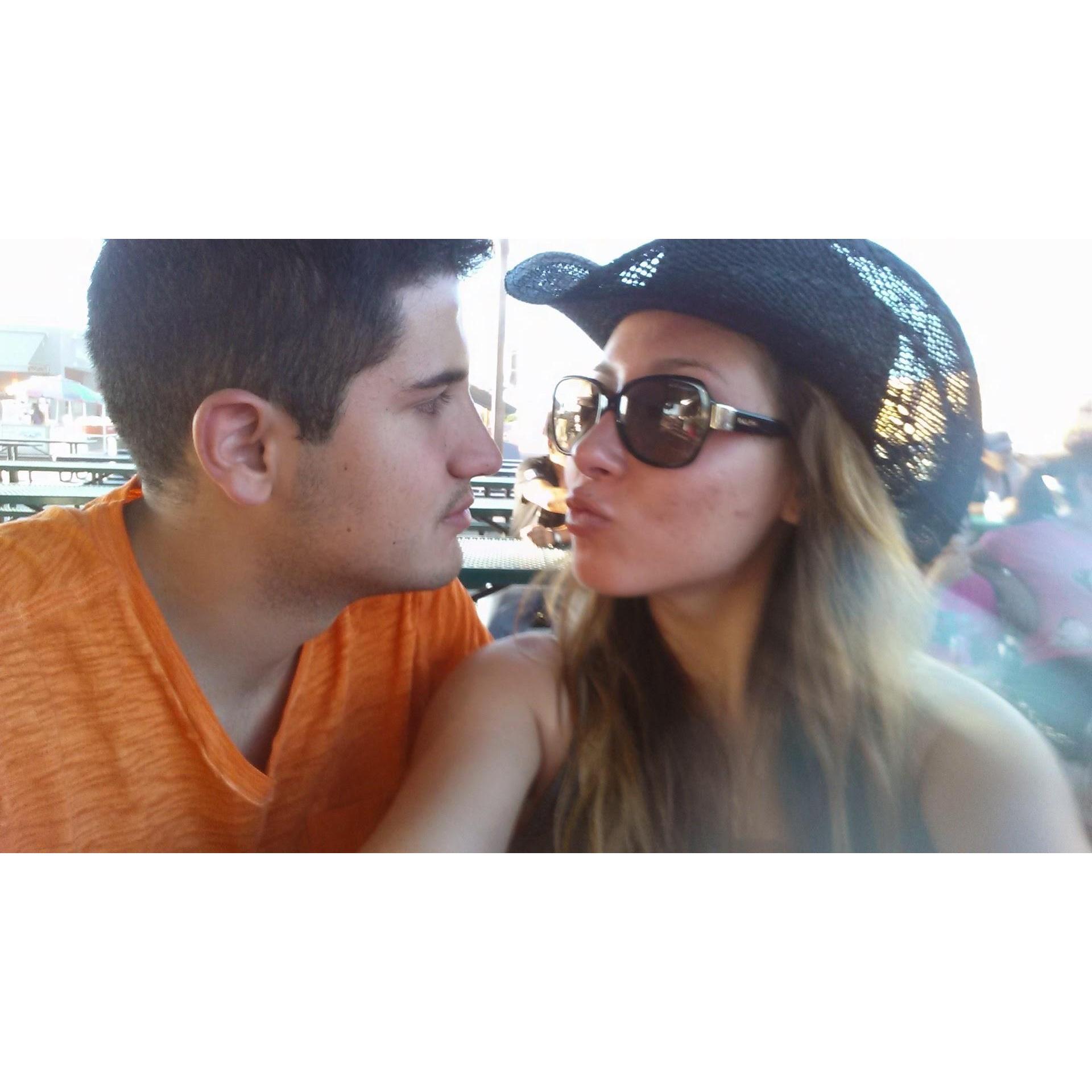 He looks at me  like this a lot haha
