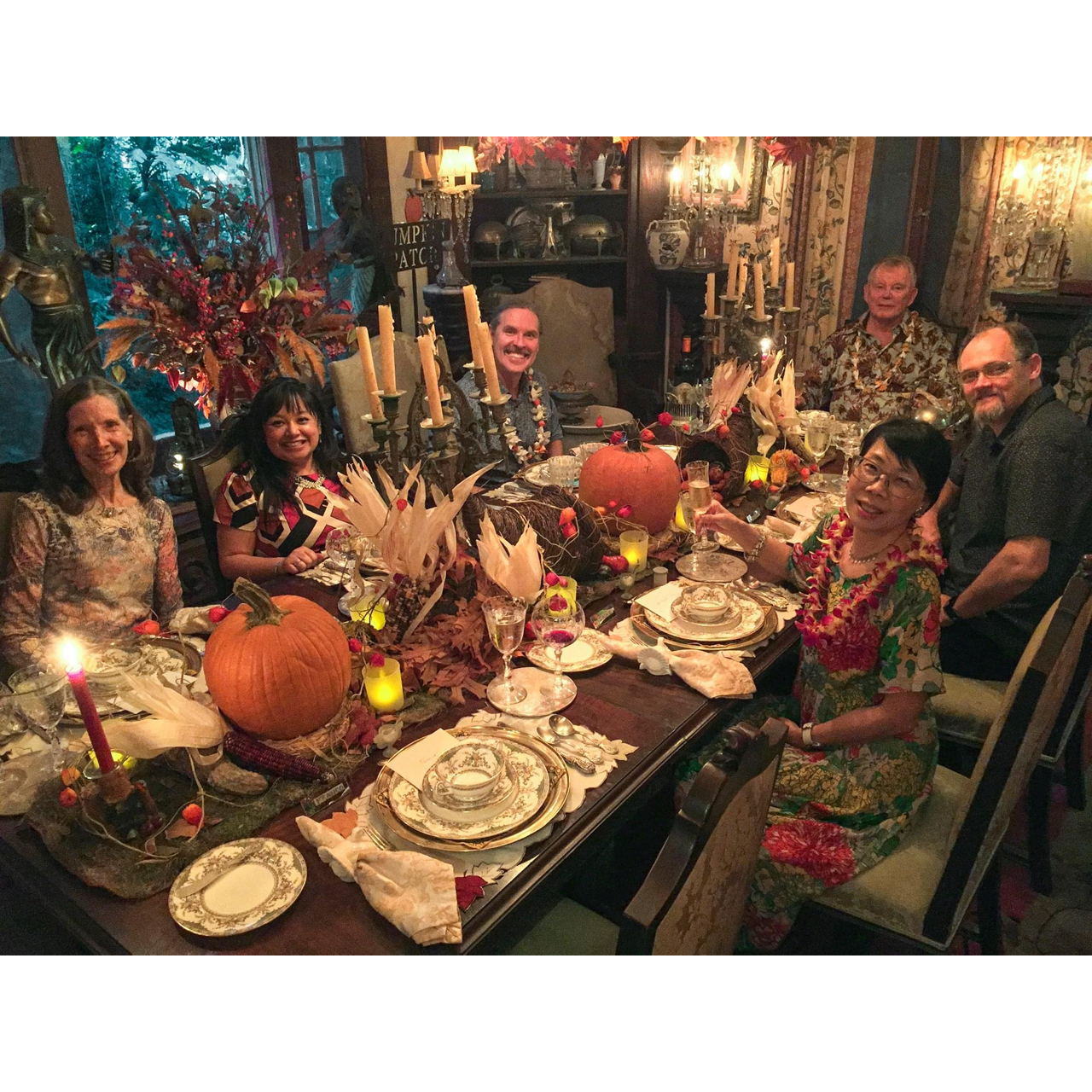 Thanksgiving at Richard's with Winston, Lynn, Jackie, and Franco (taking the photo)