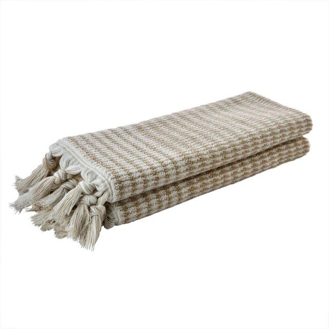 2pc Longborough Hand Towel Set Tan - SKL Home