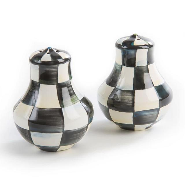 MacKenzie-ChildsCourtly Check Enamel Salt & Pepper Shakers
