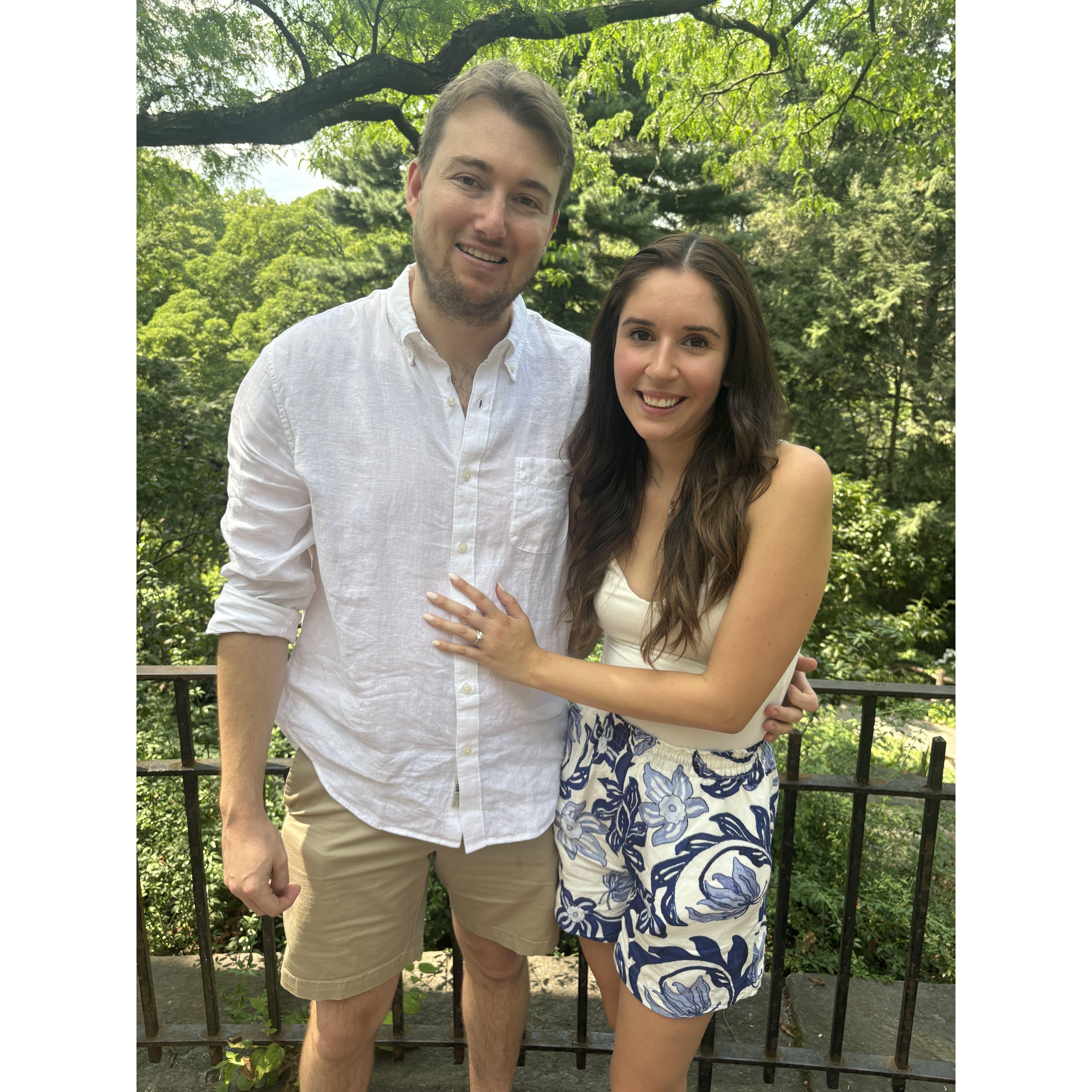 Moments after the proposal