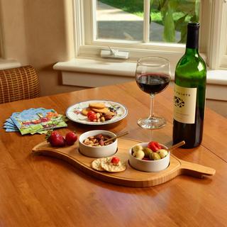 3-Piece Bamboo Leaf Serving Platter