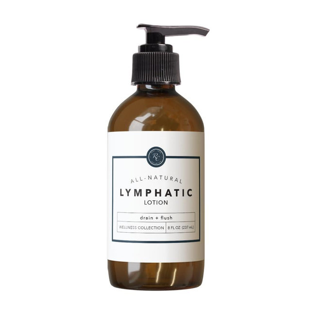 Rowe Casa Organics All-Natural Lymphatic Lotion with Therapeutic Grade Essential Oils, Non-Greasy Formula Moisturizes Skin and Stimulates Lymph Fluid Drainage, 8 OZ