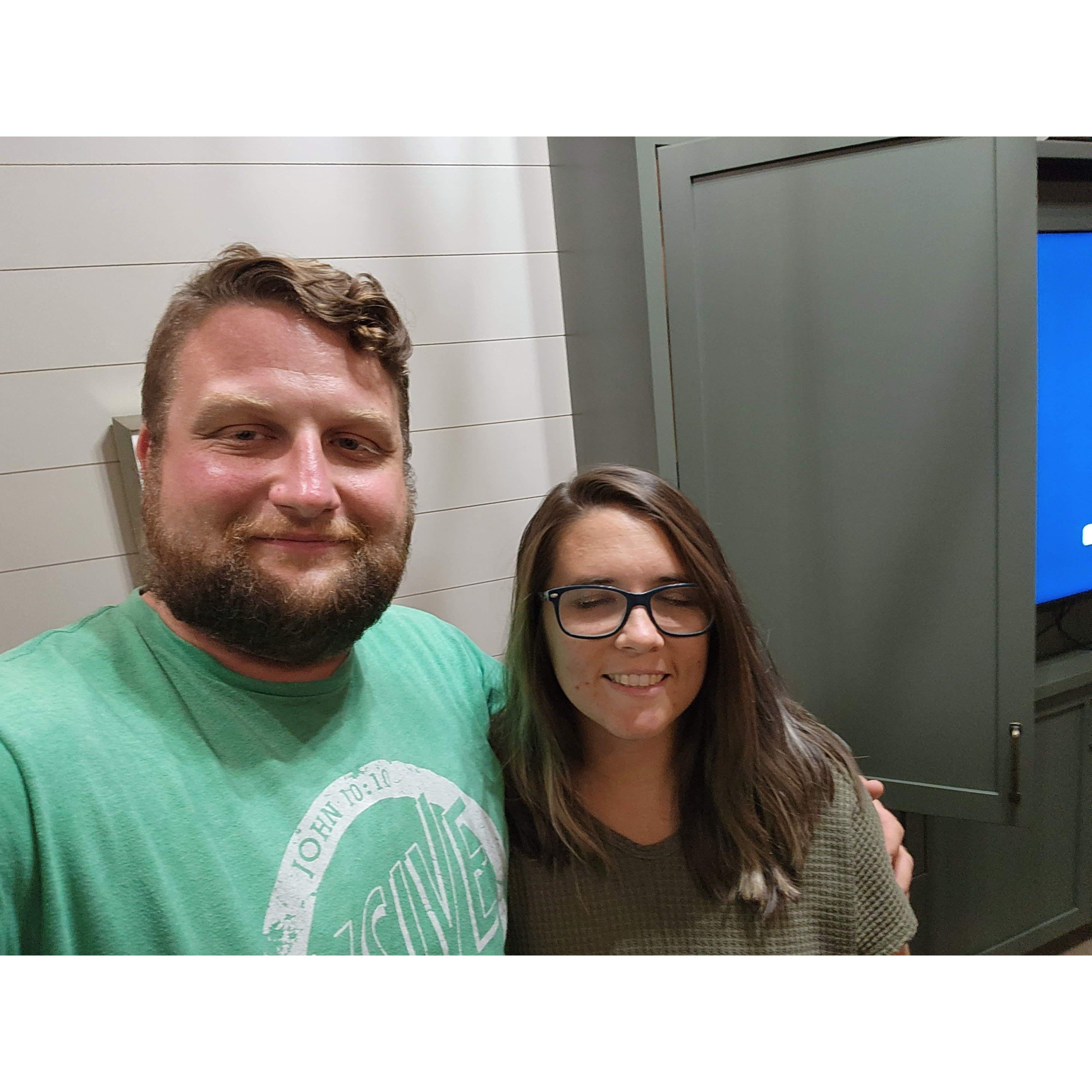 Our one-year dating anniversary!
