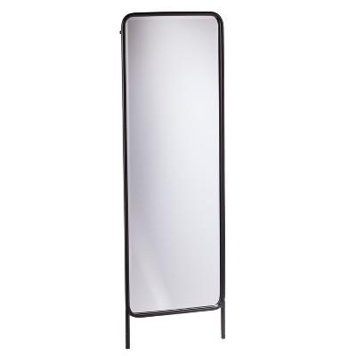 Holly & Martin 62"x20" Sowell Full Length Leaning Floor Mirror Black