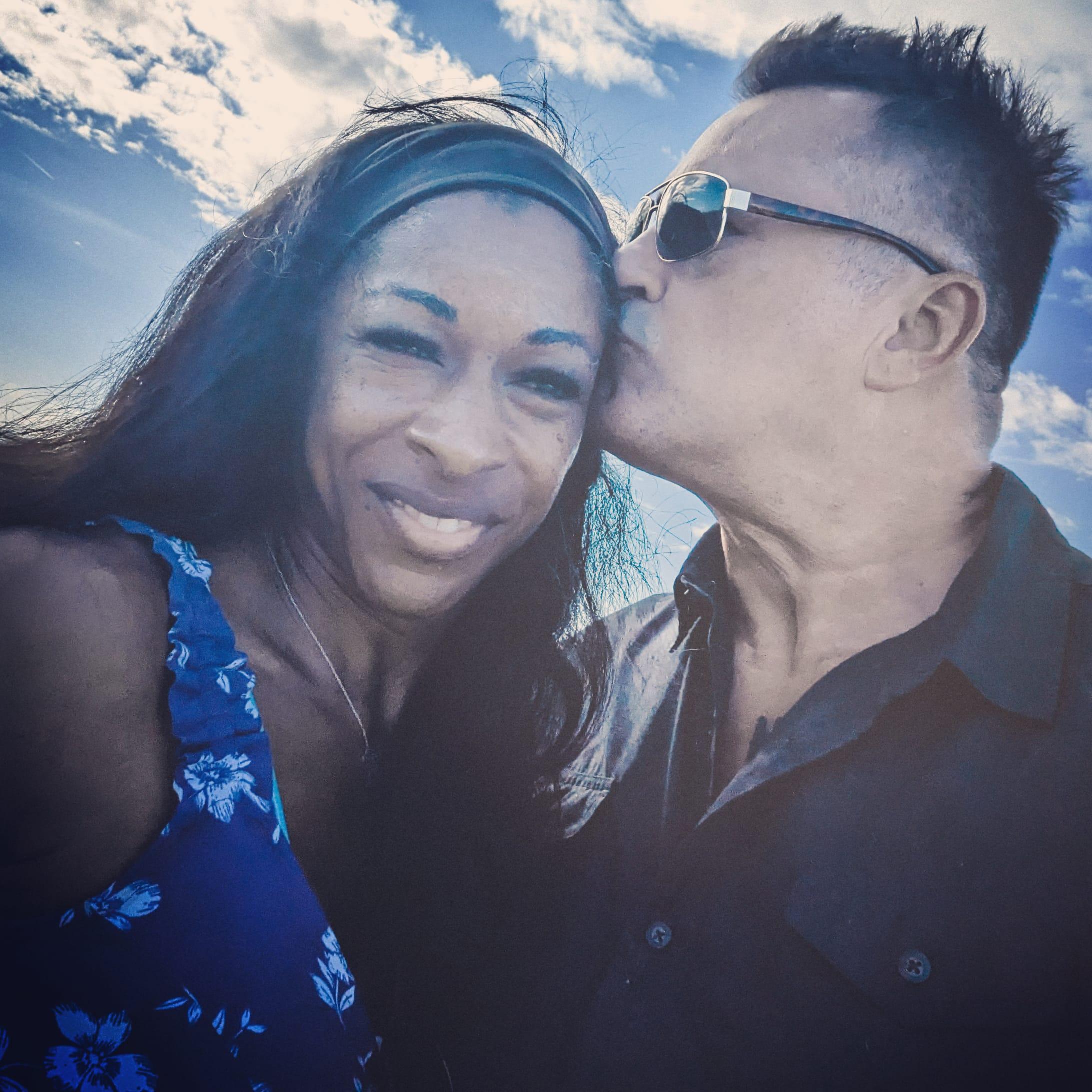 Hanging out in the Cayman Islands.