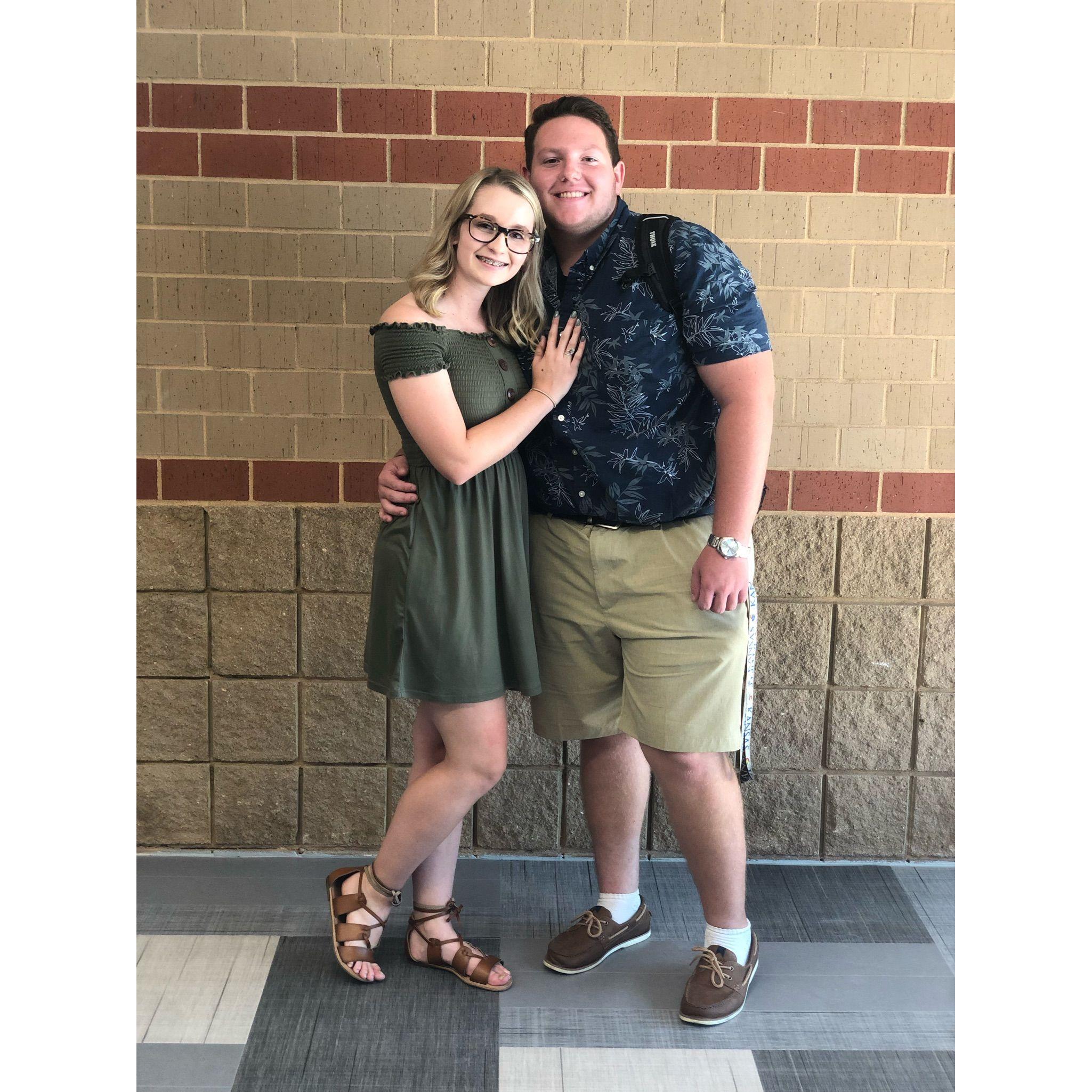 First day of senior year of high school