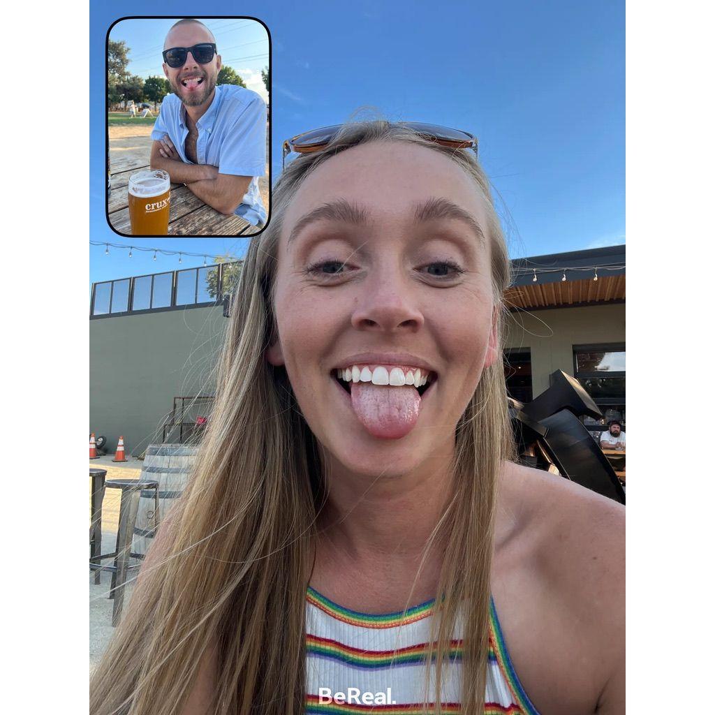 Out to celebrate Brandon’s birthday for our first time as a couple just 3 weeks into our relationship. Courtney would tell Brandon she loved him the following week