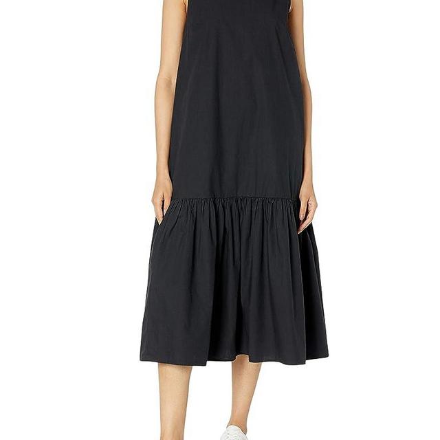 The Drop Women's Ilana Loose Sleeveless Wide-Hem Poplin Maxi Dress