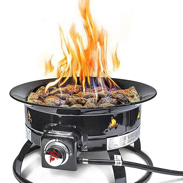 Outland Firebowl 823 Outdoor Portable Propane Gas Fire Pit, 19-Inch Diameter 58,000 BTU