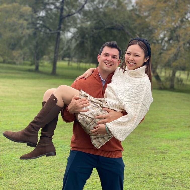 Our first photo together.