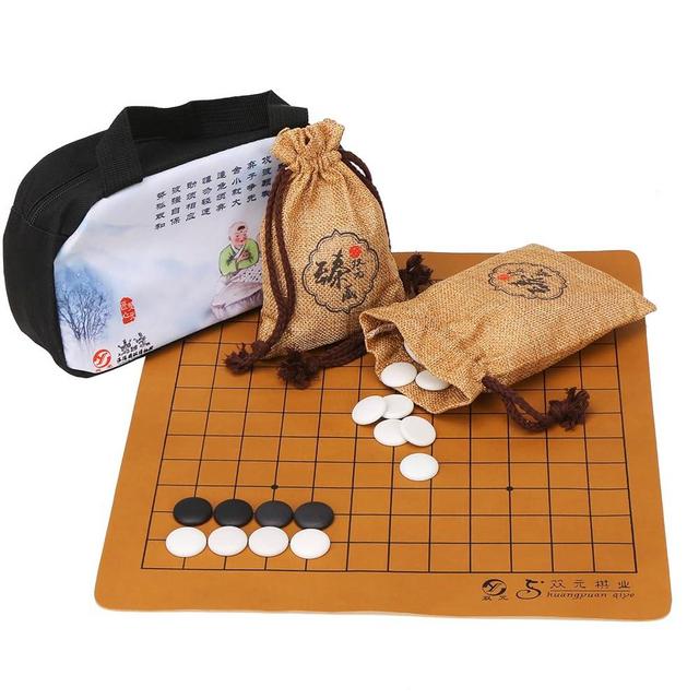 SongYuan Travel Go(Goban Gomoku) Set 9/13 Reversible Board, 169 Ceramics Stones