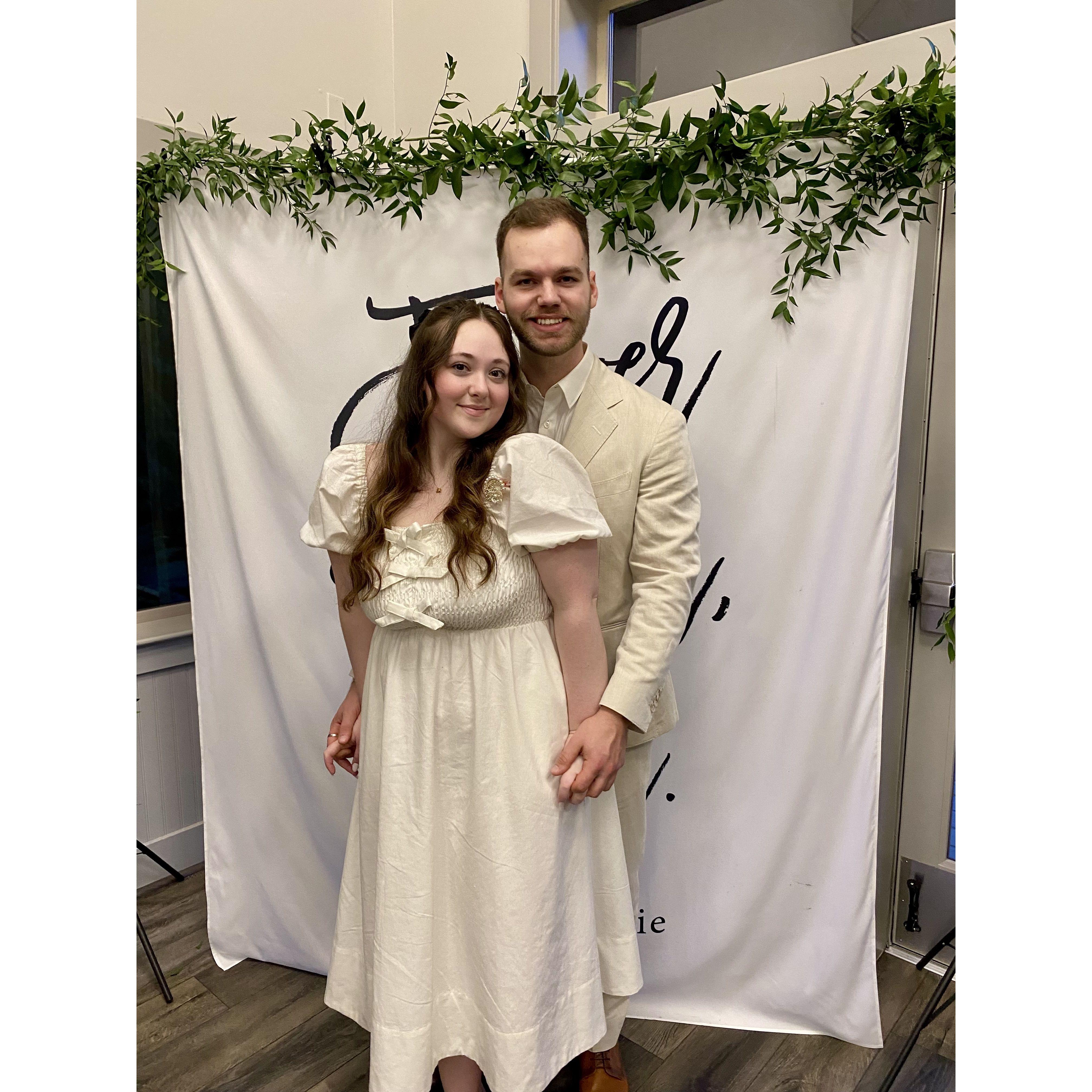 At our engagement party! 3.1.25
