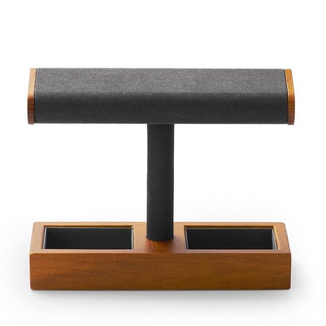 Oirlv Solid Wood Watch Display Stand T-bar Watch Stand for Men and Women Jewelry Accessory Organizer for Store and Home(SM19102)