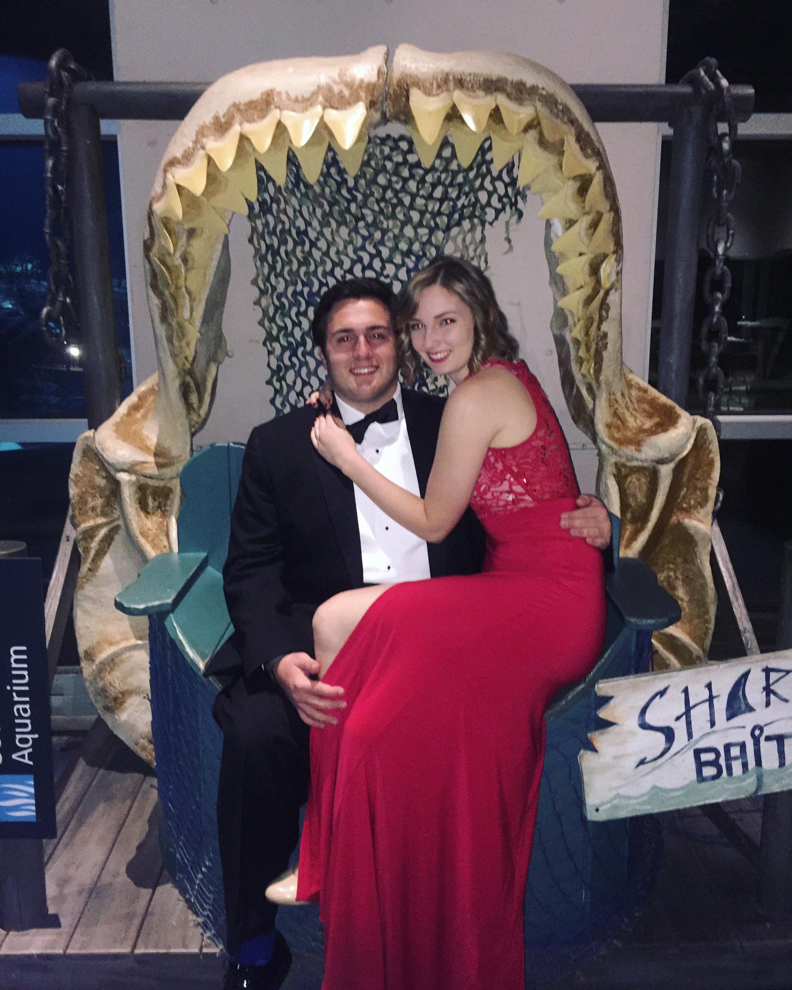 Grant's fraternity formal in Charleston, SC in an aquarium. We spent the weekend climbing trees, touring art museums, and wandering through festivals and had a great time.