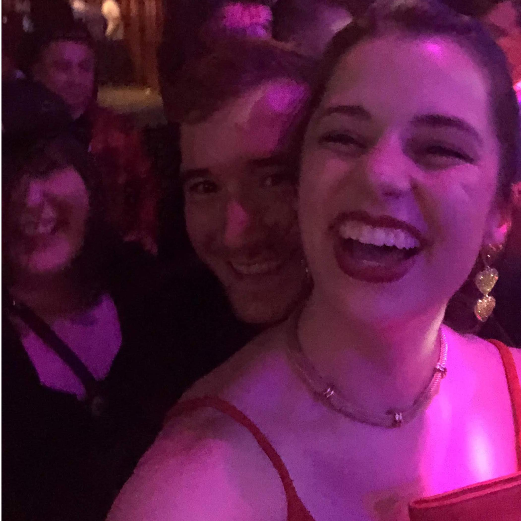 Post-engagement dance at Barbarella